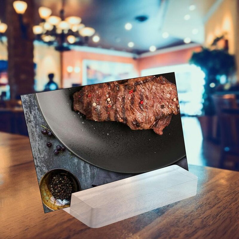 Sign Holders - 10 Pack Clear Acrylic Wedding Table Numbers Display Stands Place Card