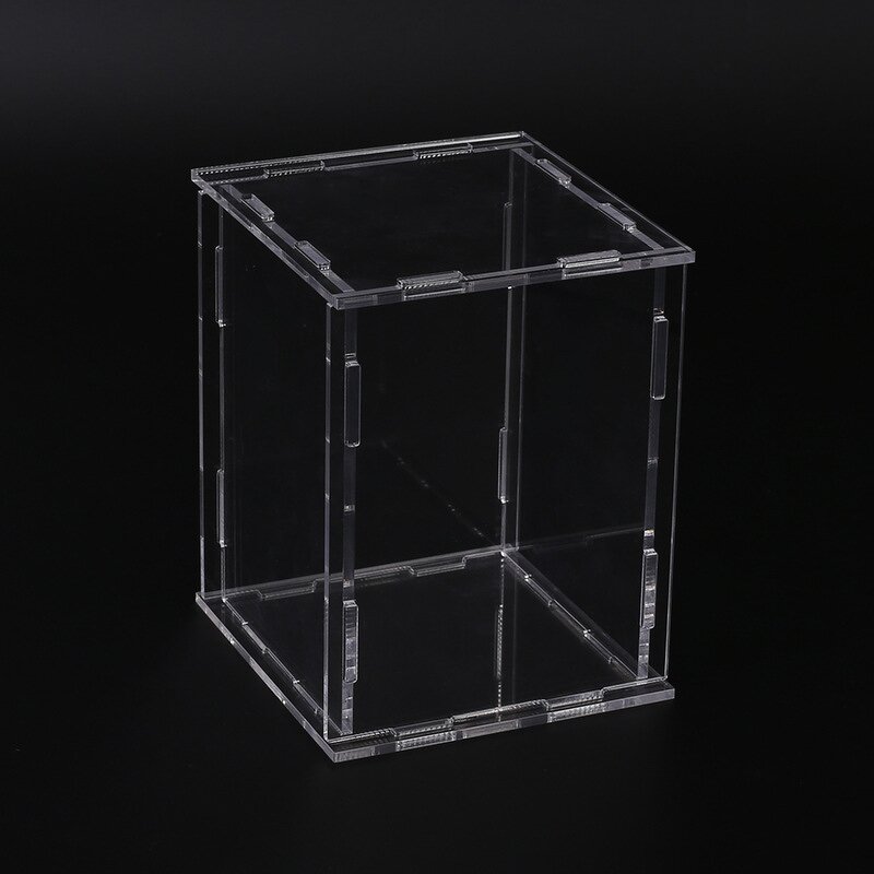 Display Case - Clear Acrylic Assemble Countertop Box Dustproof for Action Figures Toys