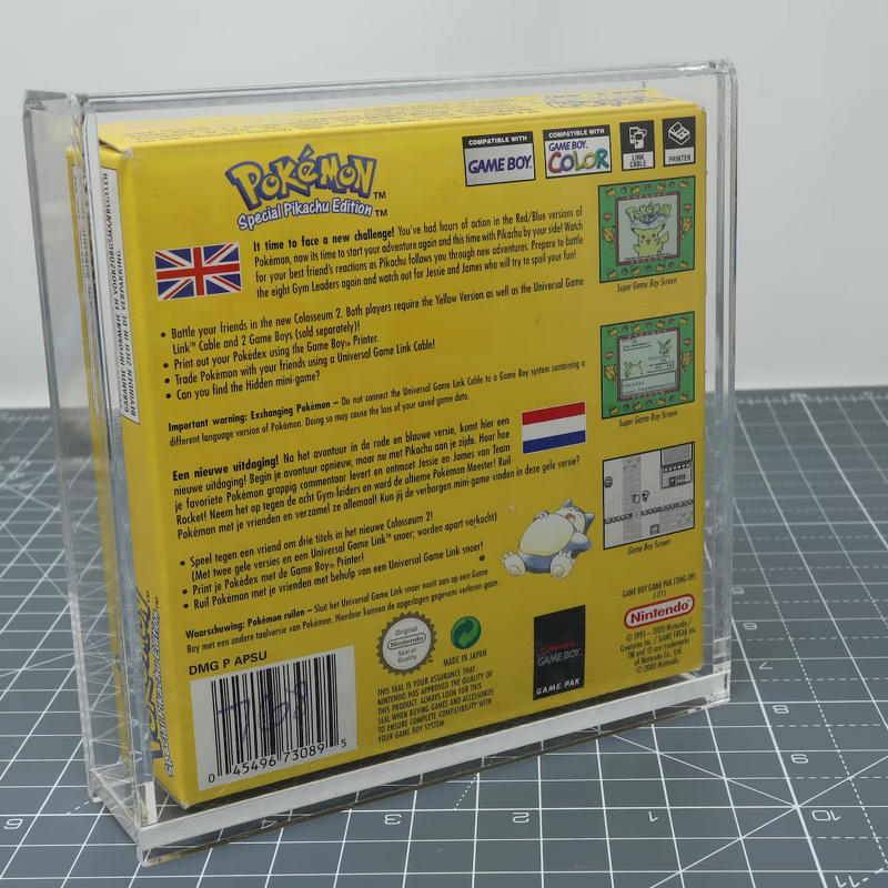 Game Display Case - Acrylic Protective Show Case Box for Game Boy Color Advance