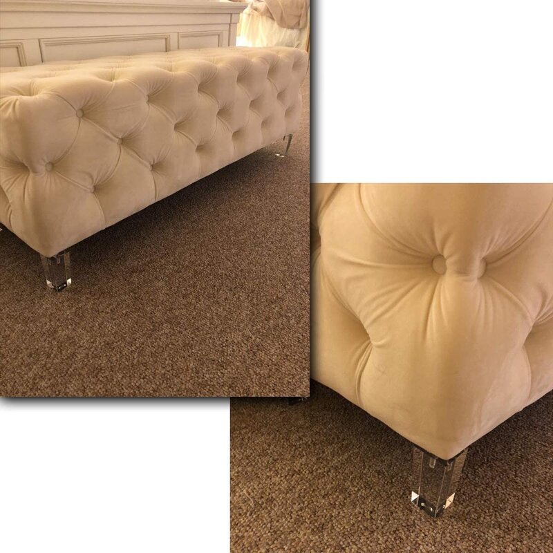 Furniture Legs - Acrylic Transparent Crystal Feet Modern for Sofa Dining Table Cabinet