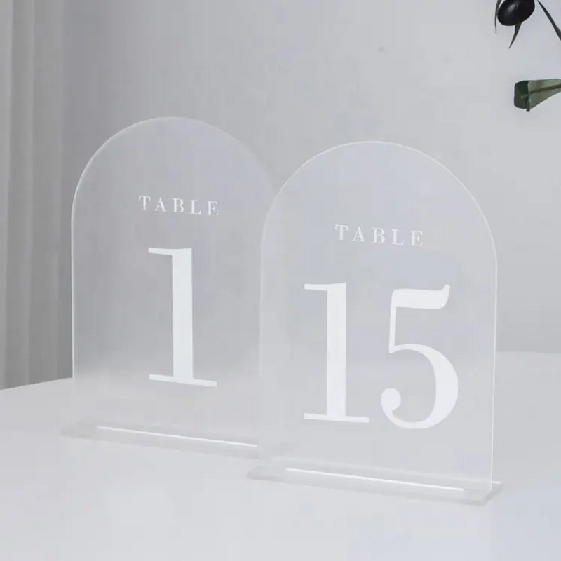 Table Numbers - AYOYO OEM Modern Wedding Centerpieces Clear Acrylic for Stylish Decor
