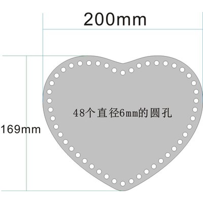 Woven Bag Punching Plate - Round Acrylic Custom Heart-shaped Square Cat Oval High Permeability