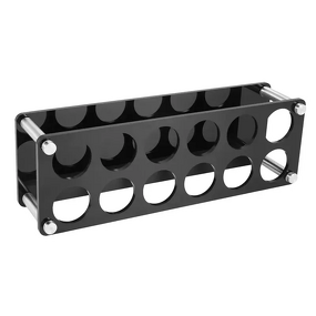 Wine Cup Holder - Transparent Clear Acrylic Heavy Base Lucite Shot Glass Rack