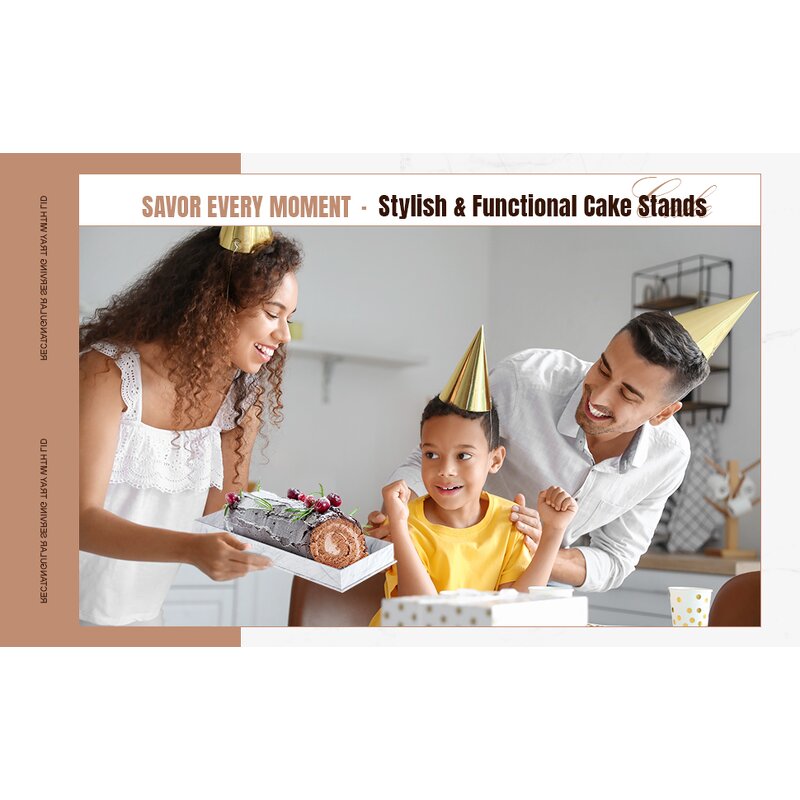 Cake Holder - Acrylic with Grey Lid Serving Tray Artisanal Style Angel Theme Gifts