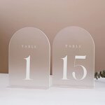 Table Numbers - AYOYO OEM Modern Wedding Centerpieces Clear Acrylic for Stylish Decor