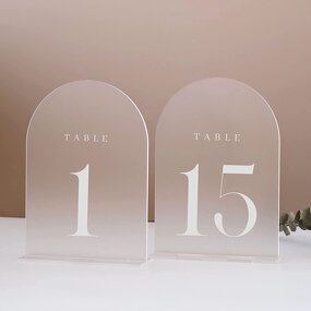 Table Numbers - AYOYO OEM Modern Wedding Centerpieces Clear Acrylic for Stylish Decor