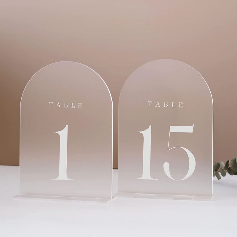 Table Numbers - AYOYO OEM Modern Wedding Centerpieces Clear Acrylic for Stylish Decor