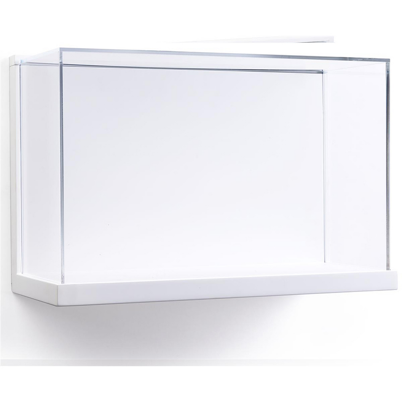 Wall Mounted Display Case - Custom Acrylic with Lift-Off Top for Shoes Display Rack