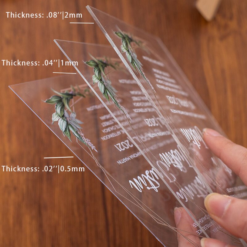 Wedding Invitations - Factory Direct Sales Low Price Acrylic Plastic Europe Customized