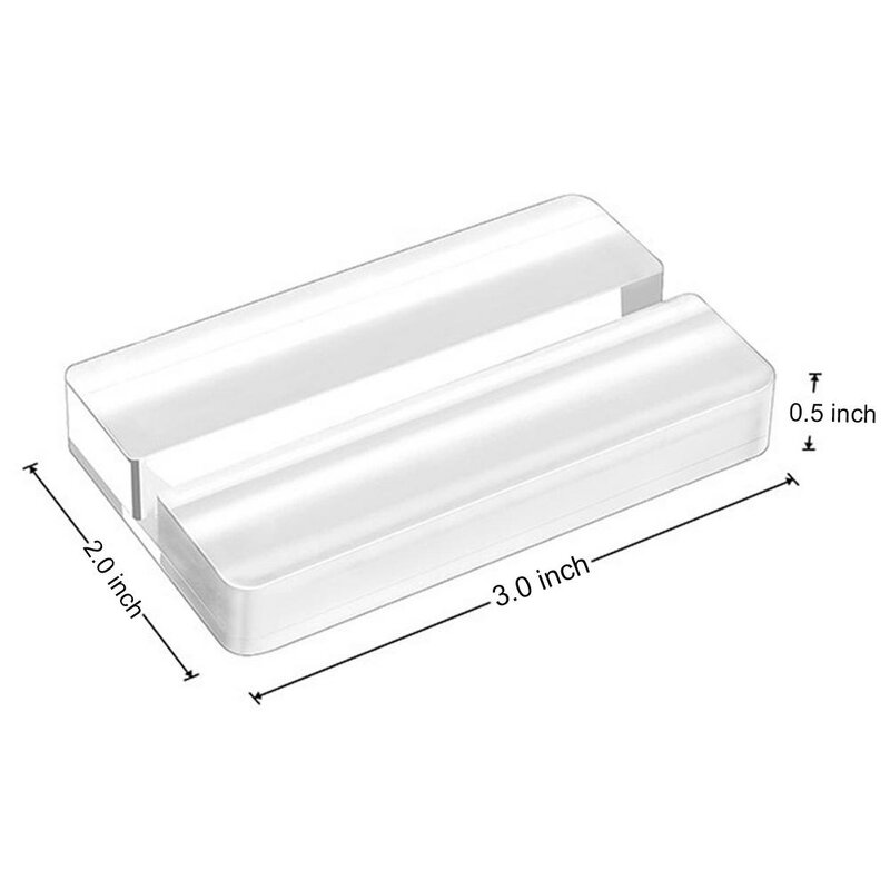 Sign Holders - 10 Pack Clear Acrylic Wedding Table Numbers Display Stands Place Card