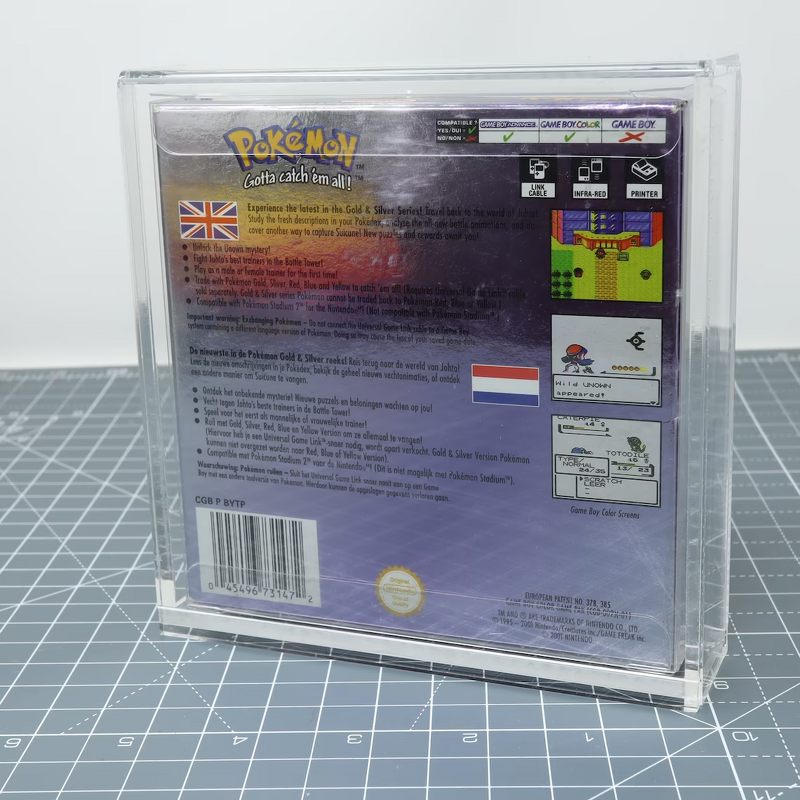 Game Display Case - Acrylic Protective Show Case Box for Game Boy Color Advance