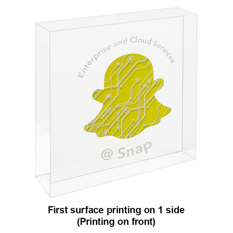 Acrylic Block - Custom Size Clear Artificial Style Plastic Material Printed