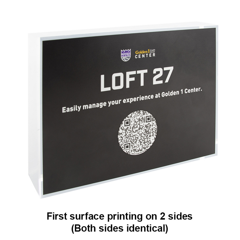 Acrylic Block - Custom Size Clear Artificial Style Plastic Material Printed