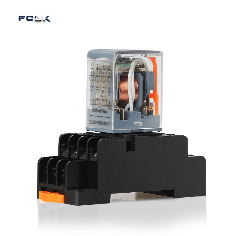 RYF14A2 24VDC14 Pin Miniature Relay Socket - 7A 250VAC Electromagnetic Power Relay