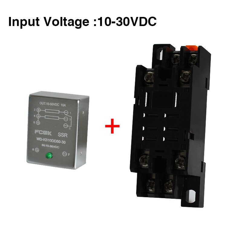 High Power 10A Solid State Relay - Small DIN Rail Normally Close Miniature Sealed