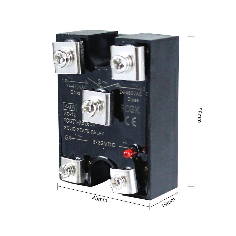 40A Miniature Solid State Relays - Switchable Normally Closed High Power Sealed