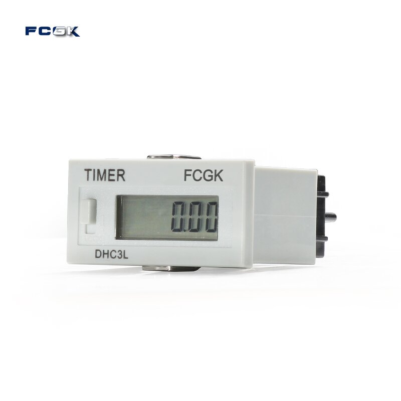 DHC3L-6L Industrial Hour Meter Counter - 220V LCD Digital Display with Reset Function
