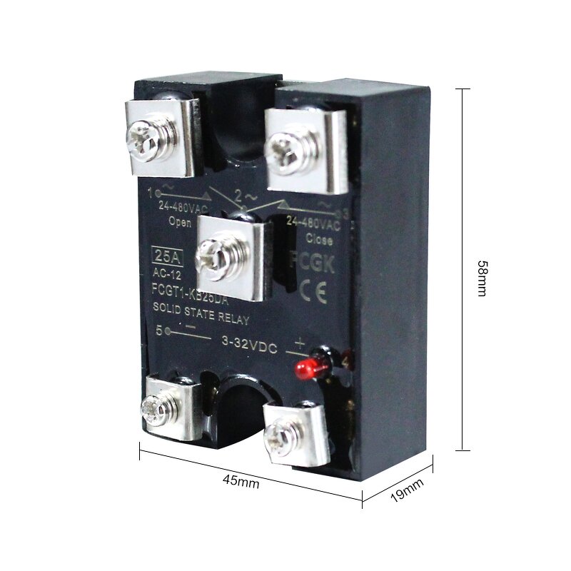 Sealed Solid State Relays - 25A Switchable Normally Closed Miniature High Power