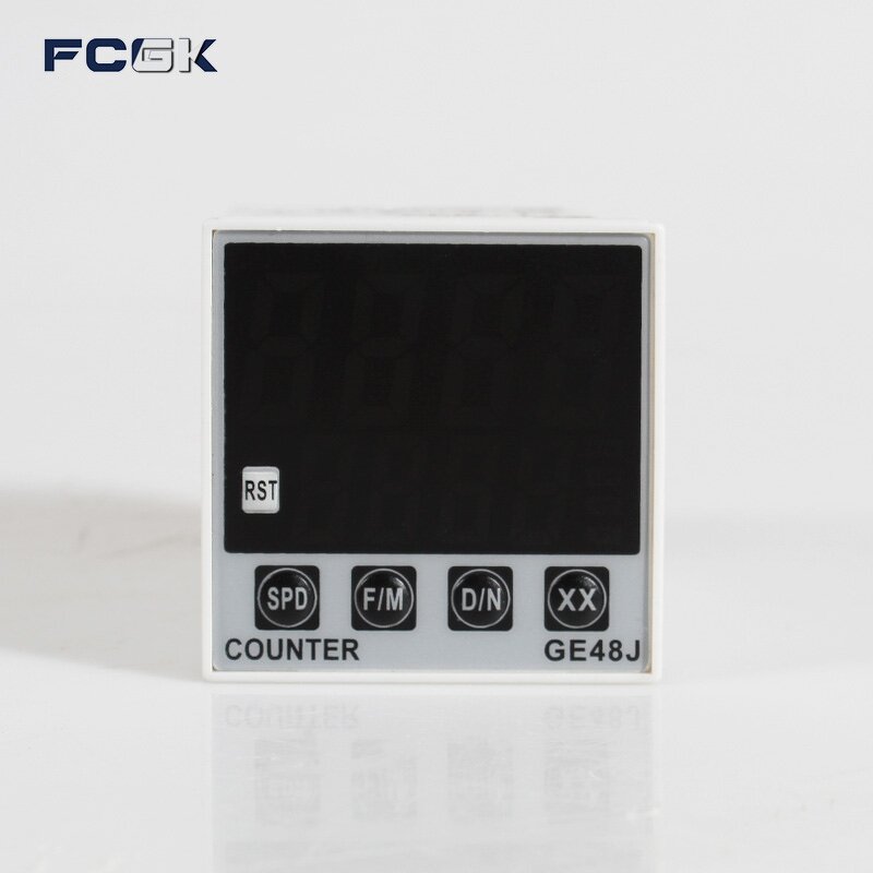 GE48J-A Digital Counter with Output Relay - 11-Pin 24 to 240VAC/DC 50/60hz Sealed