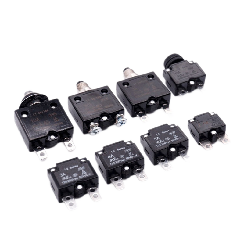 Thermal Switch Overload Protector - 10A Motor Switch Manual Electrical Thermal DC