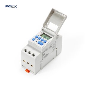 FCGK AHC-15A Digital Timing Programmable Time Switch - LCD Display DIN Rail Sealed