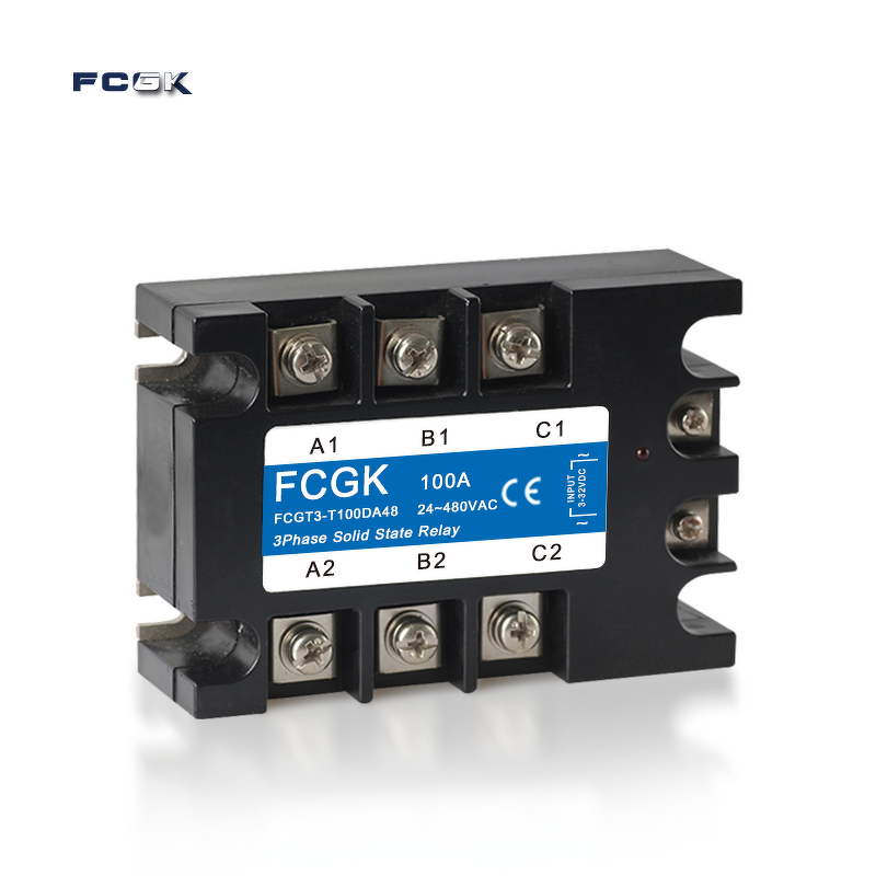 3 Phase Heat Sink SSR - Three Phase 10A to 120A DC 3-32V Output AC 24-480V