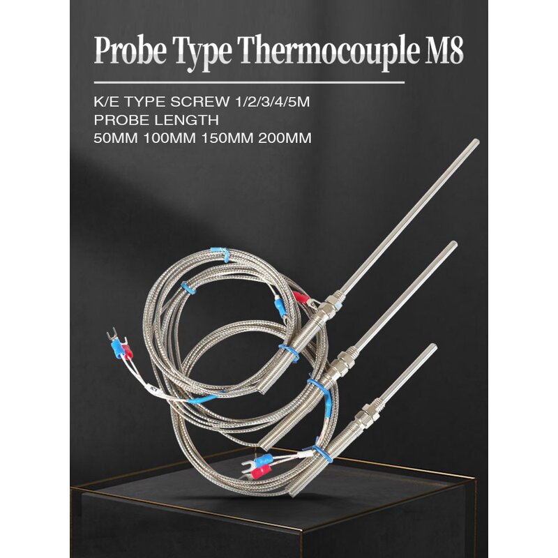 High Temperature Sensor Pt100 Thermocouple - 0-400 Degree K for Industrial Furnace