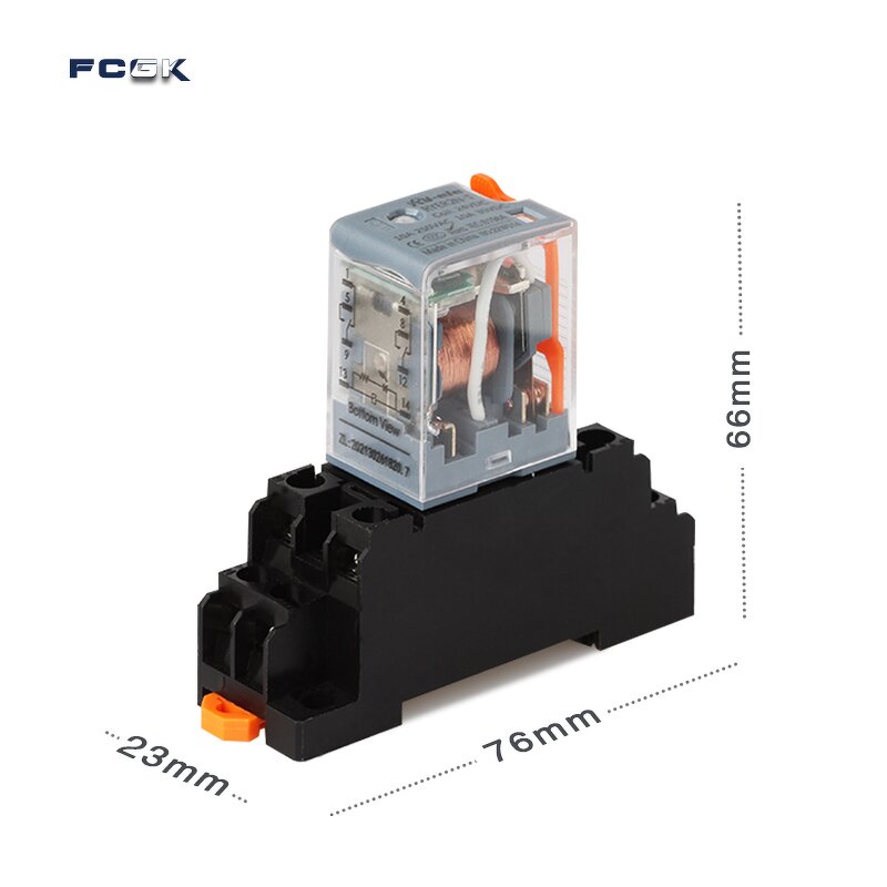 RYF08A-E Electromagnetic Relay Switch - 10A 250VAC 14-Pin Miniature High-Power Sealed