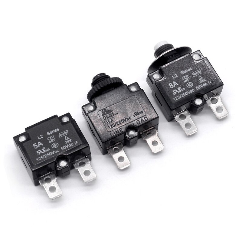 Thermal Switch Overload Protector - 10A Motor Switch Manual Electrical Thermal DC