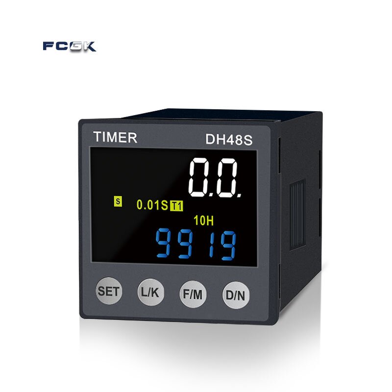 FCGK DH48S Digital Relay Timer Controller - 0.1s 99h Time Delay Repeat Cycle LCD