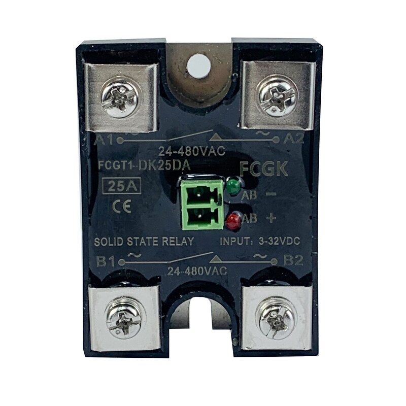 25A Dual Output High Power Solid State Motor Relay SSR - DC-AC Control Miniature Sealed
