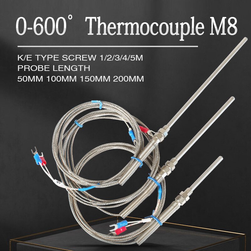 High Temperature Sensor Pt100 Thermocouple - 0-400 Degree K for Industrial Furnace