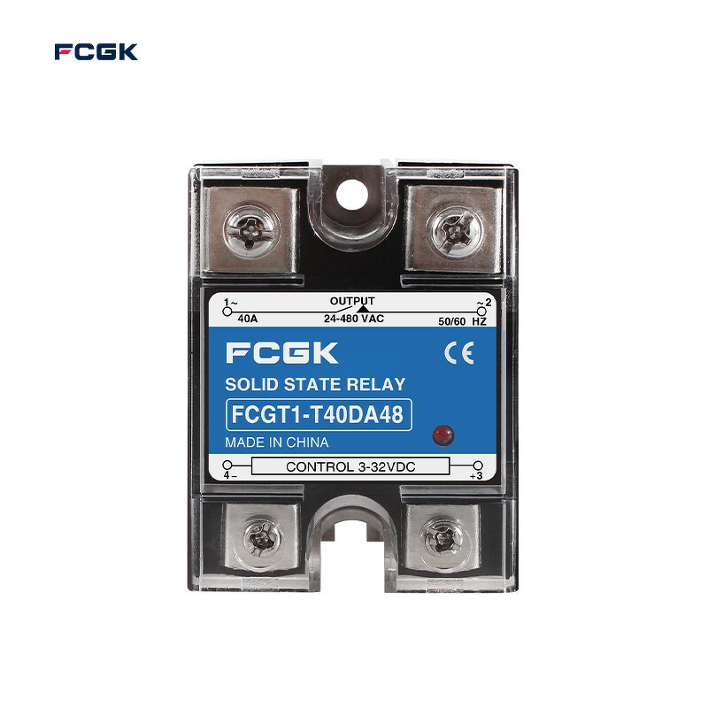 FCGK Sealed Transparent Miniature SSR-10A Solid State Relay - 25A to 120A Single Phase