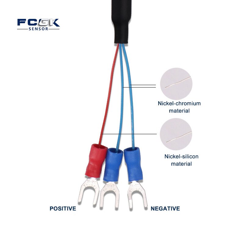 High Temperature Sensor Pt100 Thermocouple - 0-200 Degree for Industrial Furnace