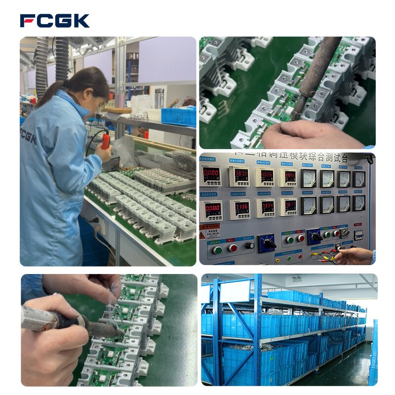 FCGK Sealed Miniature Solid State Slim SSR DIN Relay Module - 10A-120A 24-220V AC/DC