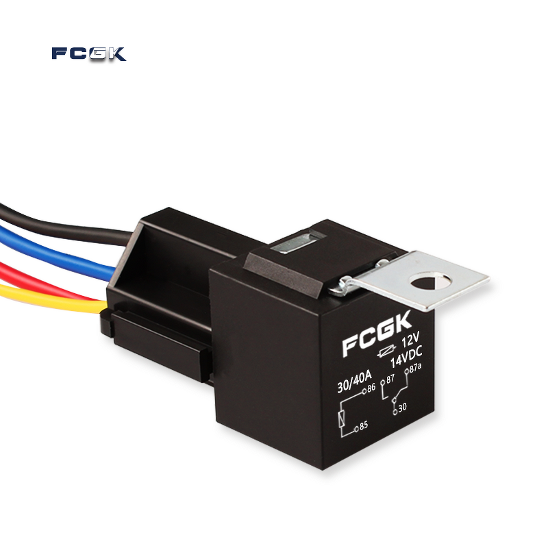 JD1914 5-Pin 40A Auto Electromagnetic Relay - DC12V Wire Harness Socket for Car