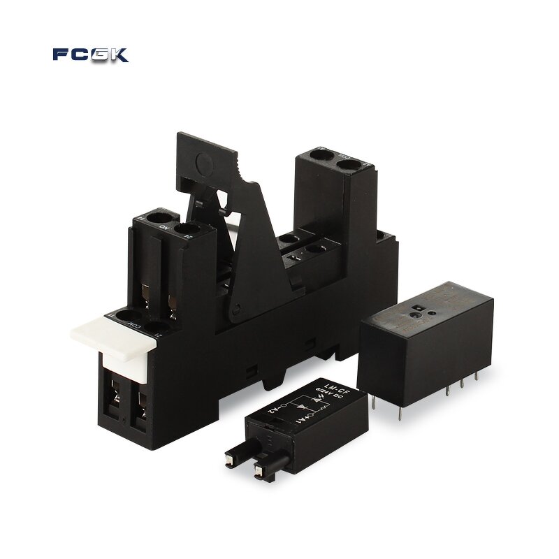 14F-2Z-C2 8PIN Miniature PCB Relay Interface Modules - 10A 250VAC DIN Rail Relay Base