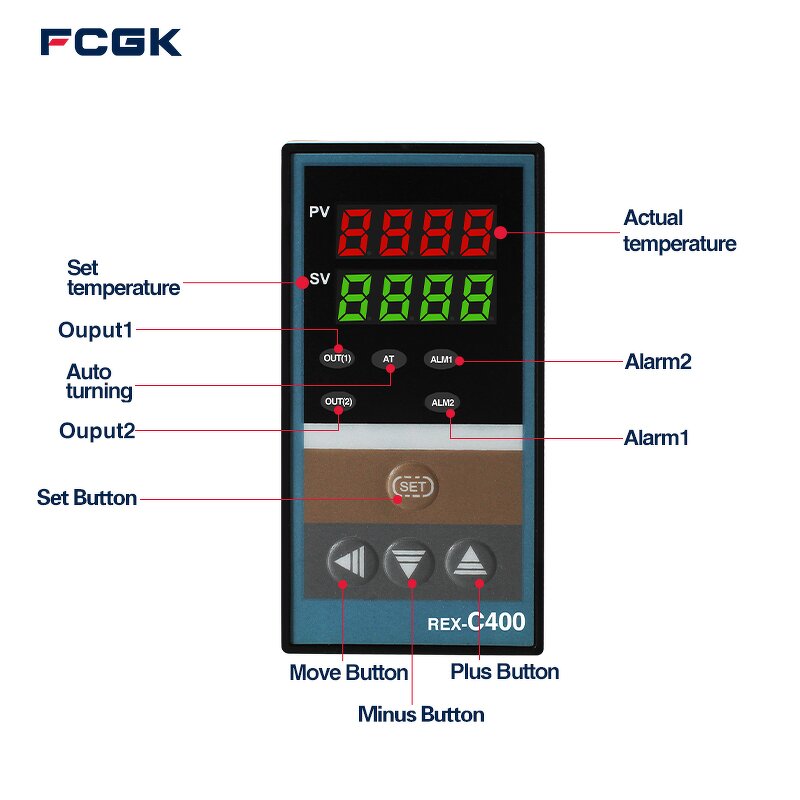FCGK Rex-C400 Thermostat Honeywell Type PID Temperature Controller - with Modbus Custom OEM