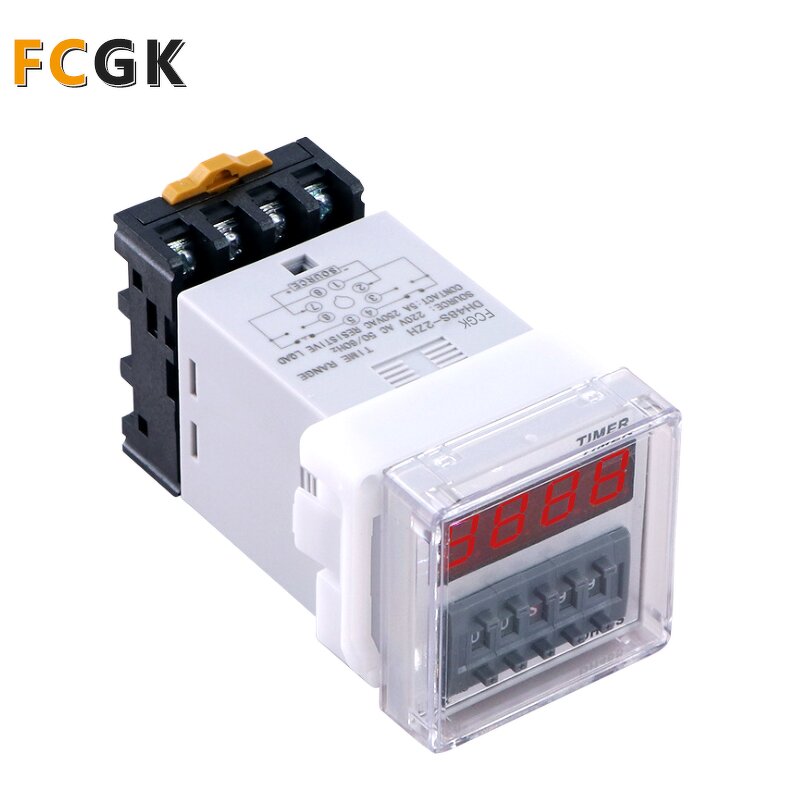 DH48S-S Digital Time Delay Relay - 0.1s to 99h Cycle Repeat 12V DC & 220V AC