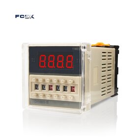 DH48S-S Digital Time Delay Relay - 12V DC to 220V AC 0.1s to 99h Repeat Cycle