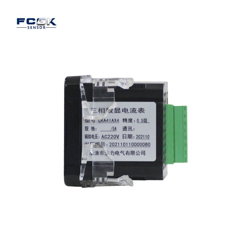 FCG CKA4IAX4 Smart Digital AC Ammeter - 72*72 Panel Meter LCD Display Three-Phase