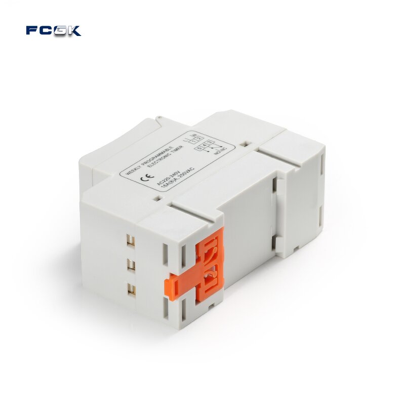 FCGK AHC-15A Digital Timing Programmable Time Switch - LCD Display DIN Rail Sealed