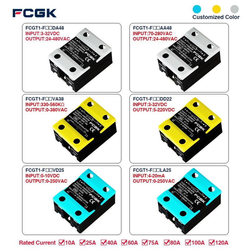 SSR-40DA Solid State Relay - DC to AC 40A 380VAC DIN Heatsink
