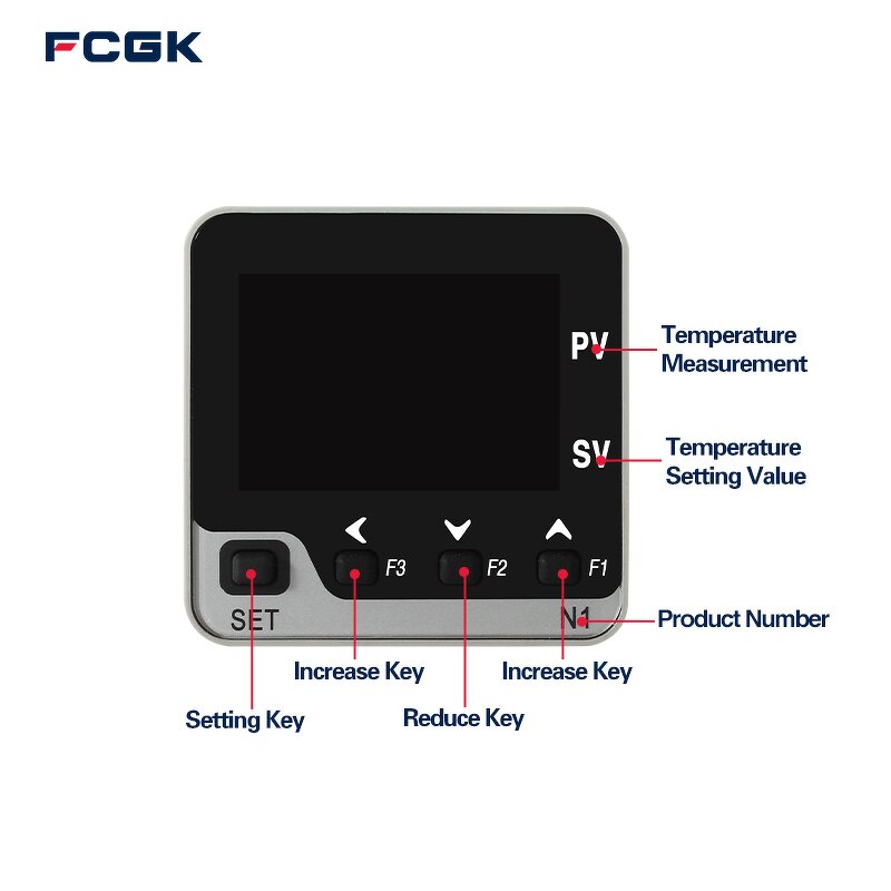 LCD Universal Input PID Temperature Controller - TC RTD Analog Input SSR Relay Output RS485