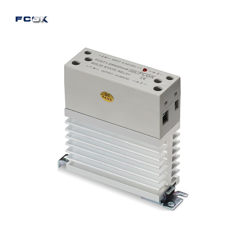 FCGK 24V 220V Din Rail Mount Solid State SSR Relay - 40A Miniature Slim Sealed