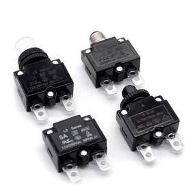 Thermal Switch Overload Protector - 10A Motor Switch Manual Electrical Thermal DC