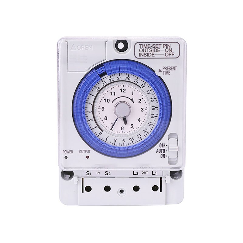 TB388 Smart 7-Day Programmable Mechanical Rotary Switch Timer - AC220V 24 Hours Sealed