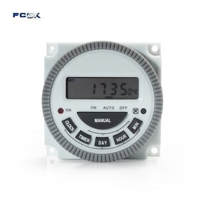 TM-619-2 Digital Timer Switch - 220V 24 Hour Programmable with Sealed Protect Cover