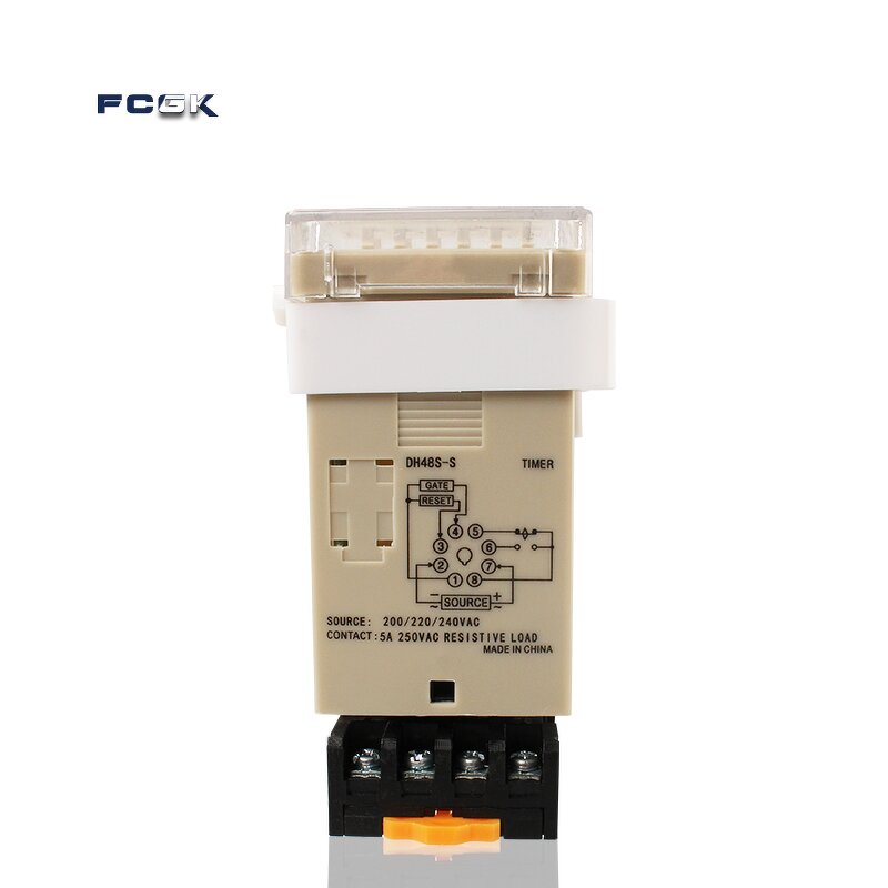 DH48S-S Digital Time Delay Relay - 12V DC to 220V AC 0.1s to 99h Repeat Cycle