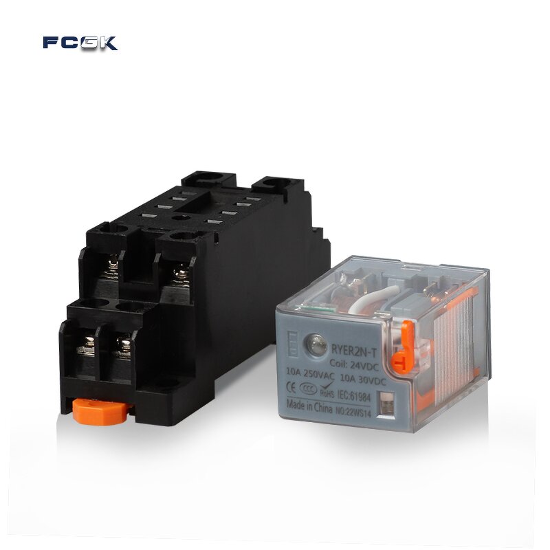 RYF08A-E Electromagnetic Relay Switch - 10A 250VAC 14-Pin Miniature High-Power Sealed